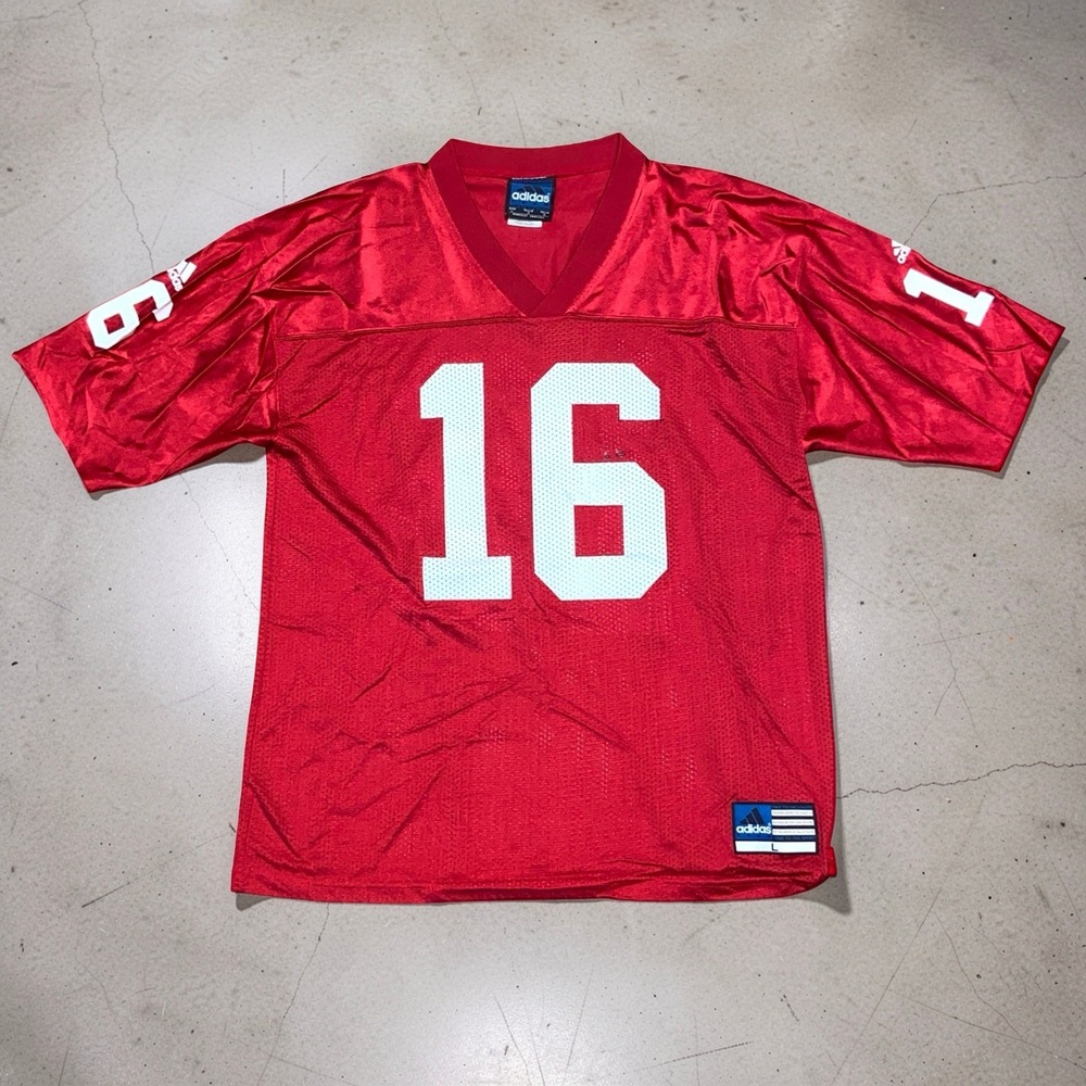 Vintage 90s Adidas Jake Plummer Arizona Cardinals #16 Jersey Mens L Red